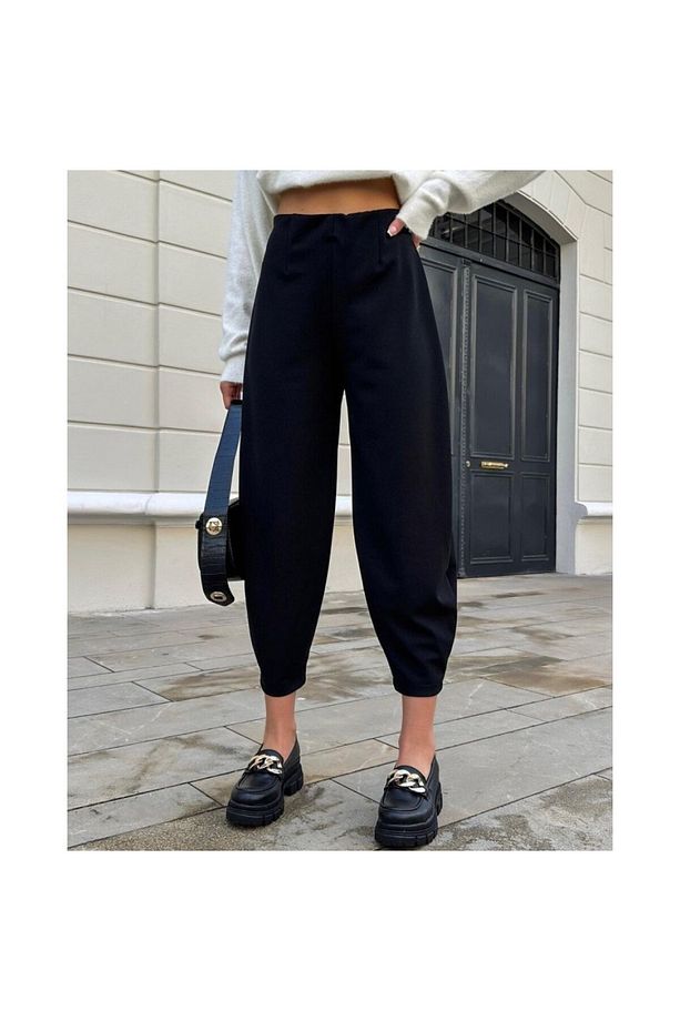 YÜKSEK BEL KREP PANTALON - 4
