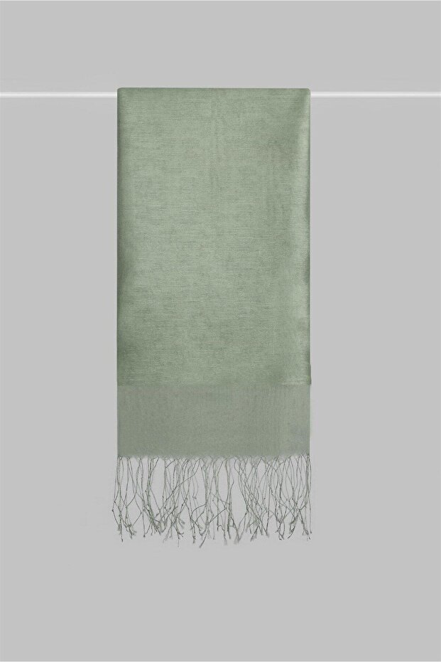 İpekli Çift Kat Tüllü Şal - 1