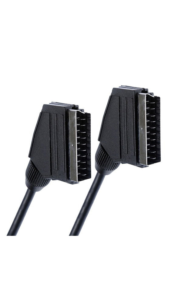 1.5m black Scart Cable RGB True 21-PIN composite RGB Scart to Scart cable for TV,Recorder, DVD playe