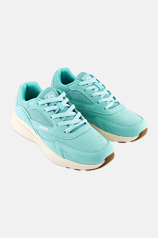 Women Lace Up Hiking Shoes, Mint Green