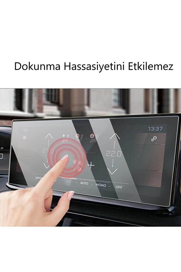 واقي شاشة غير لامع لسيتروين e-C3 مقاس 10.25 بوصة للوسائط المتعددة - 3