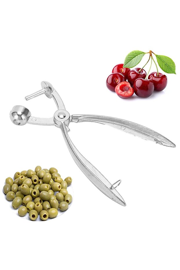 أداة فصل لب الزيتون والكرز- 19سم - 2