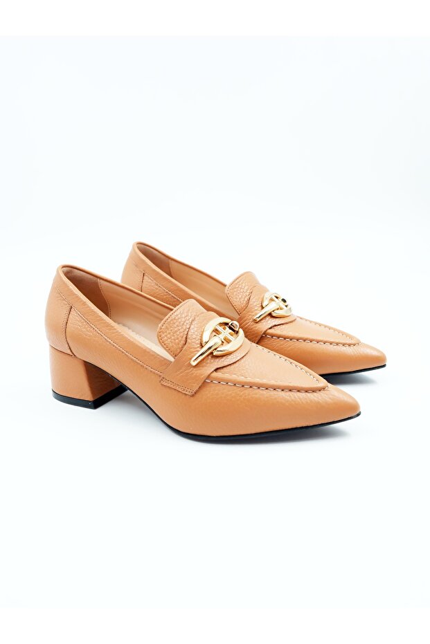 Women's Genuine Leather Heeled Shoes