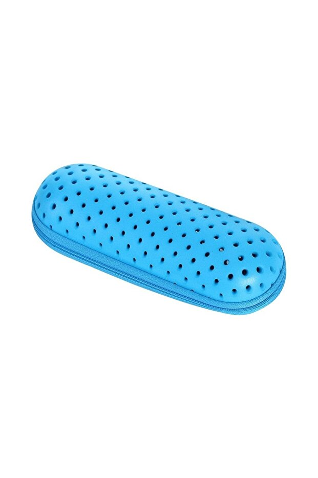 Light Blue Men Women Portable Breathable Swimming Goggles Storage Box EVA Glasses Box Holder Sunglas