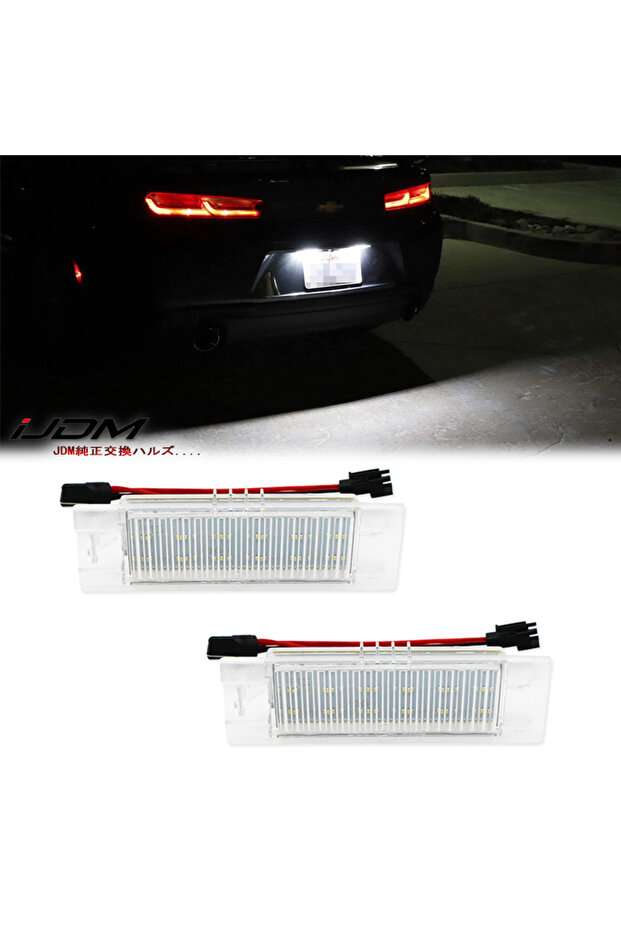 WHITE 2pcs Car License Number Plate Light For Vauxhall Opel Astra H J Corsa C D Insignia Meriva,For