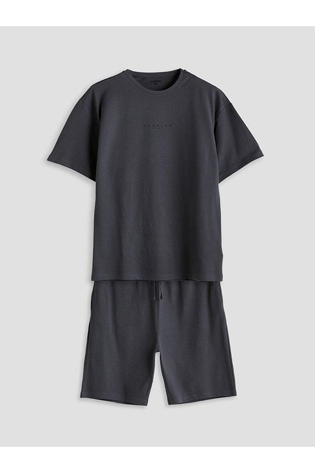 Standart Kalıp Erkek Şortlu Pijama Takımı (S5) - 1
