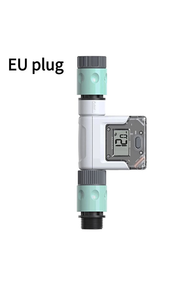 EU Plug WiFi Water Flow Meter for Garden Hose Smart Water Meter 4 Flow Modes Real-Time Flow Tracking - 1