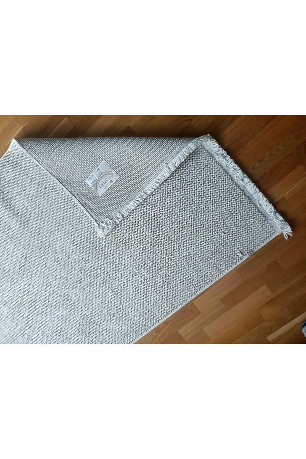 Bej Azura Halı Makinede Yıkanabilir Parlak Kadife Salon Koridor Mutfak Halısı - 3