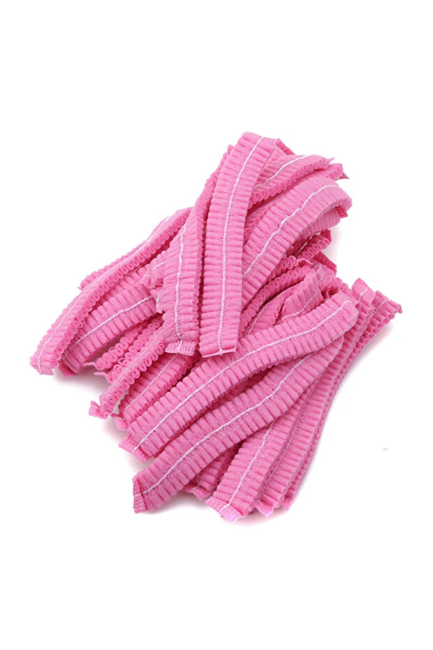 20pcs pink 20/100Pcs Disposable Non Woven Fabric Hat For Eyelash Extension Makeup Hair Net Caps SPA
