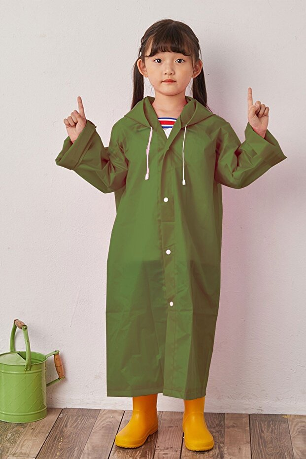 Khaki Children's Raincoat Bymcygm010