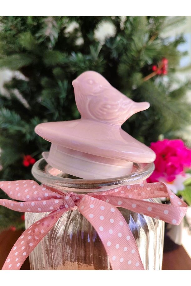 Bird Jar Classic 1300 ml Pudra - Kuş Kapaklı Kavanoz 1300 ml Pudra - 5