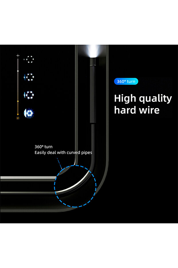 KERUI 3m hard cable Android Type-C USB Endoscope Camera 7mm Hard Cable Mini Camera for PC Android Ph - 3