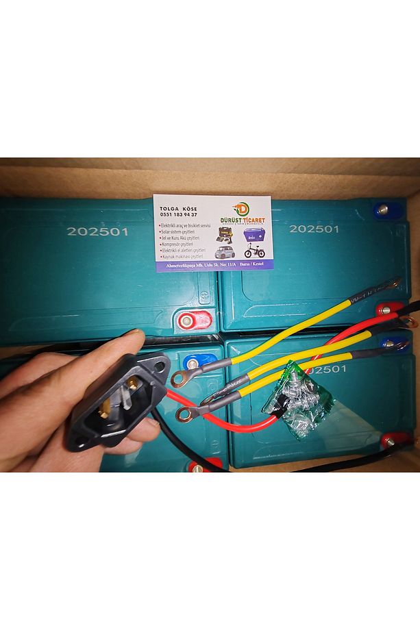 vsm akü seti kablolar dahil 12 volt 14 ah akü 4 adet 2025 yeni tarili - 5