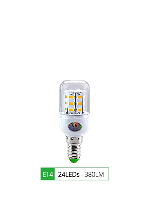 مصابيح LED بيضاء دافئة E14-24LEDs E27 LED E14 LED SMD 5730 220 فولت لمبات إضاءة ذرة 24 36 56 72LED Lamparas L