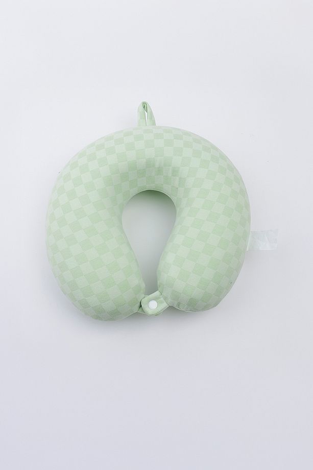 Mozaik Şekillli Memory Foam U Tipi Yastık Yeşil - 2