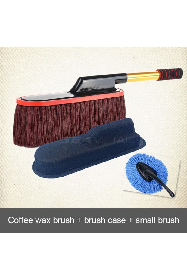 Coffee set SEAMETAL Microfiber Car Duster Suit Adjustable Telescopic Car Cleaning Dusts Mop Bristles