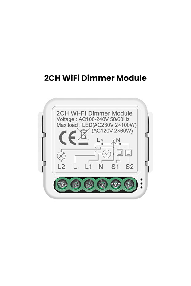 وحدة تحكم ذكية بالواي فاي من تويا بتقنية ZigBee 3.0 لتعتيم الإضاءة بقناتين، مفتاح تحكم بالواي فاي لتشغيل الأجهزة القابلة للتعتيم