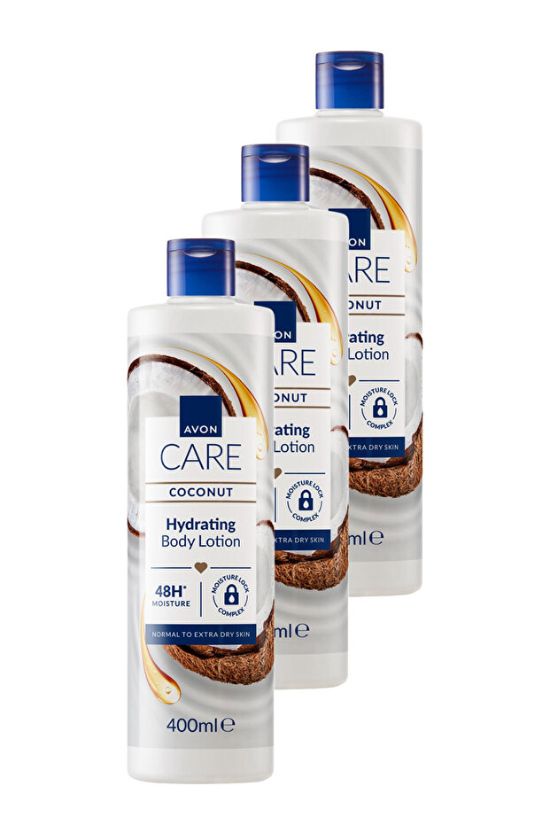 Care Body Lotion with Coconut Oil 400 Ml. Triple Set