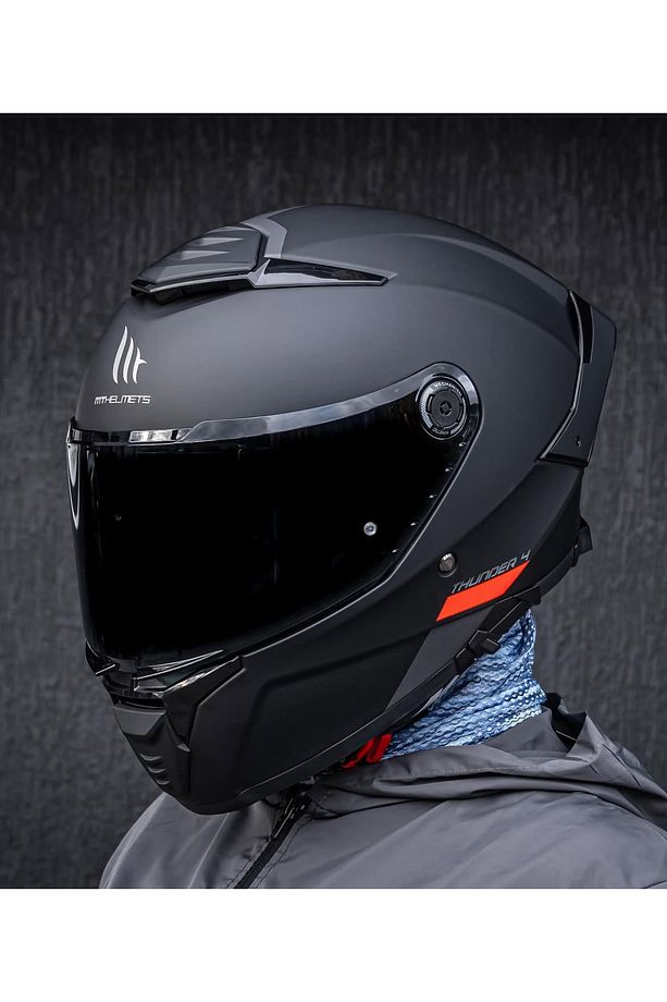 Helmets Thunder 4 Sv Solid kask (şeffaf vizörlü) - 1