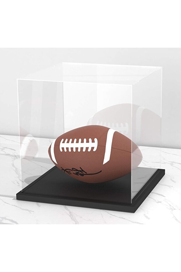 Clear Self-Assembly Acrylic Display Case with Black Base (11x11x11 inch)