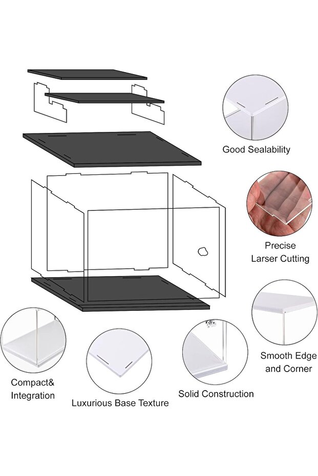 Acrylic Display Case, Display Box, Versatile Collectibles Display Showcase for Action Figures Toys - 4