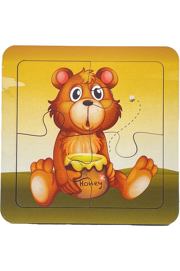 Ahşap 4 Parçalı 3 Set Çocuk Puzzle Set4 - 5