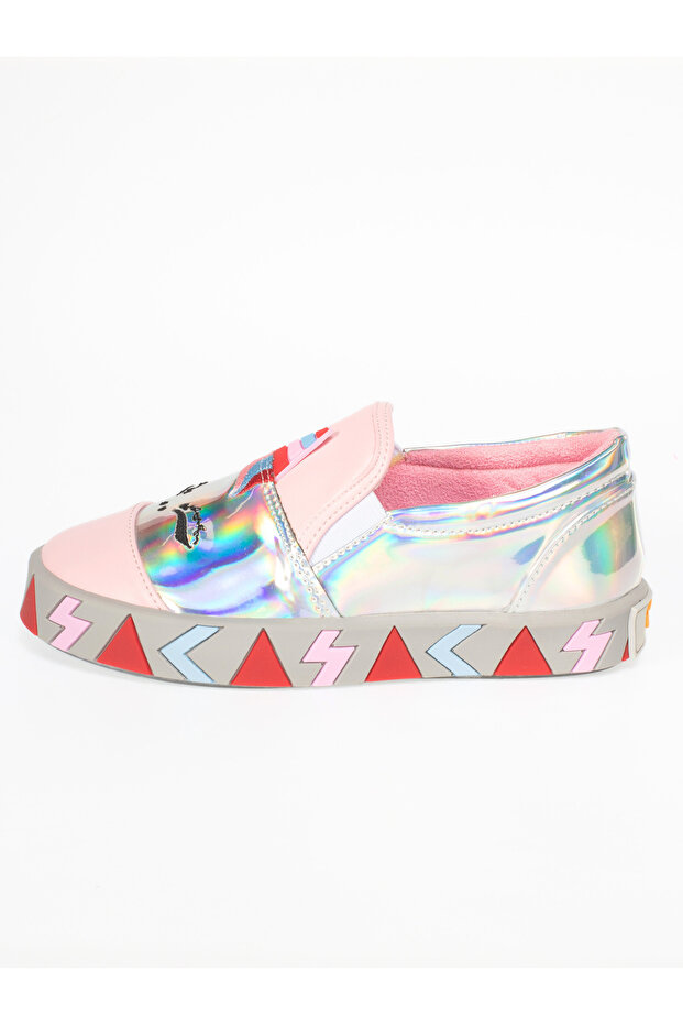 Unique Short Hologram Orthopedic Girls' Sneaker Size: 24