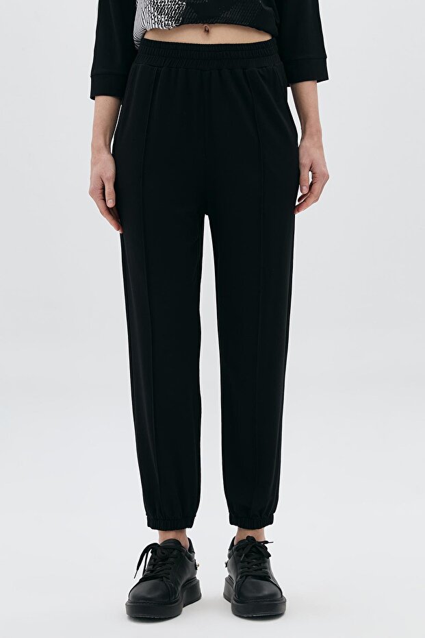 Nervür Detaylı Basic Pantolon - 2