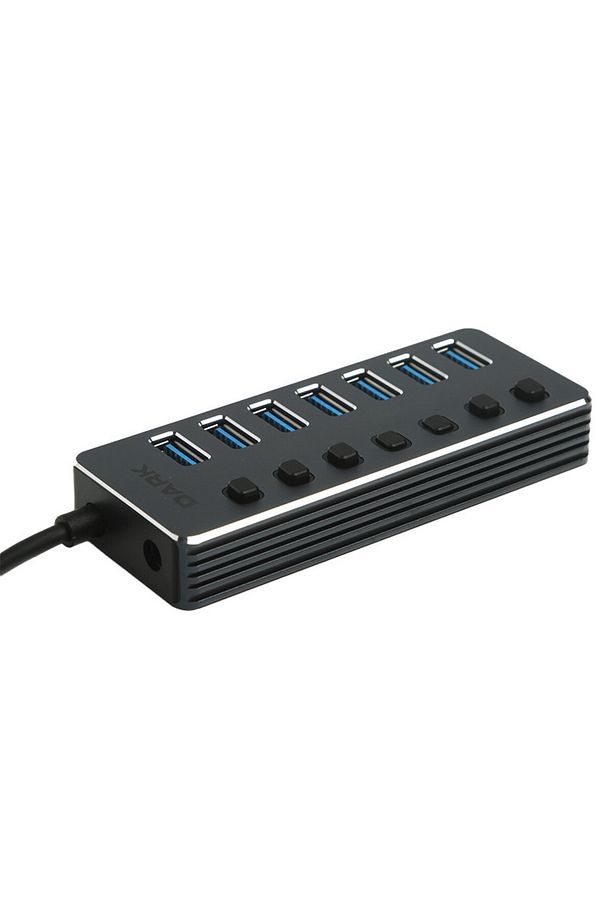 7 Port USB 3.0 Hub ve 1 Port Yüksek Hızlı Şarj adaptörlü USB Çoklayıcı (DK-AC-USB371) - 2
