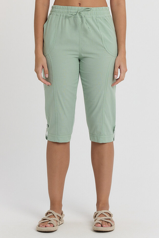 Women's Linen Capri - Cotton Capri - 2040