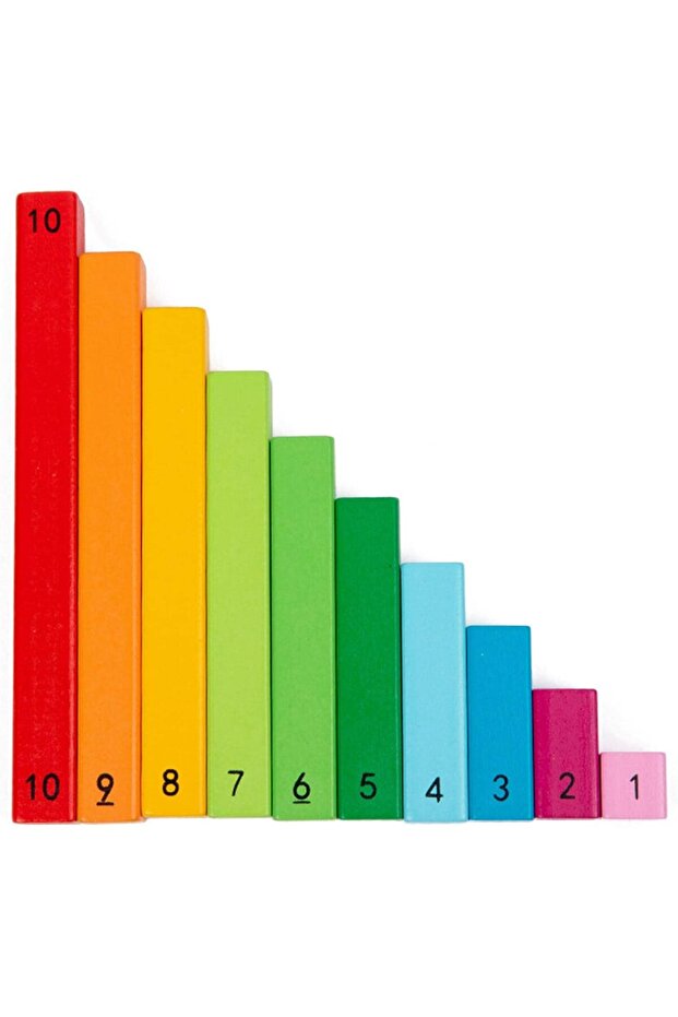 عصي تعلم الأرقام | مجموعة إبداعية ممتعة لتعلم الرياضيات، عصي رقمية ملونة للتطور المبكر - 6