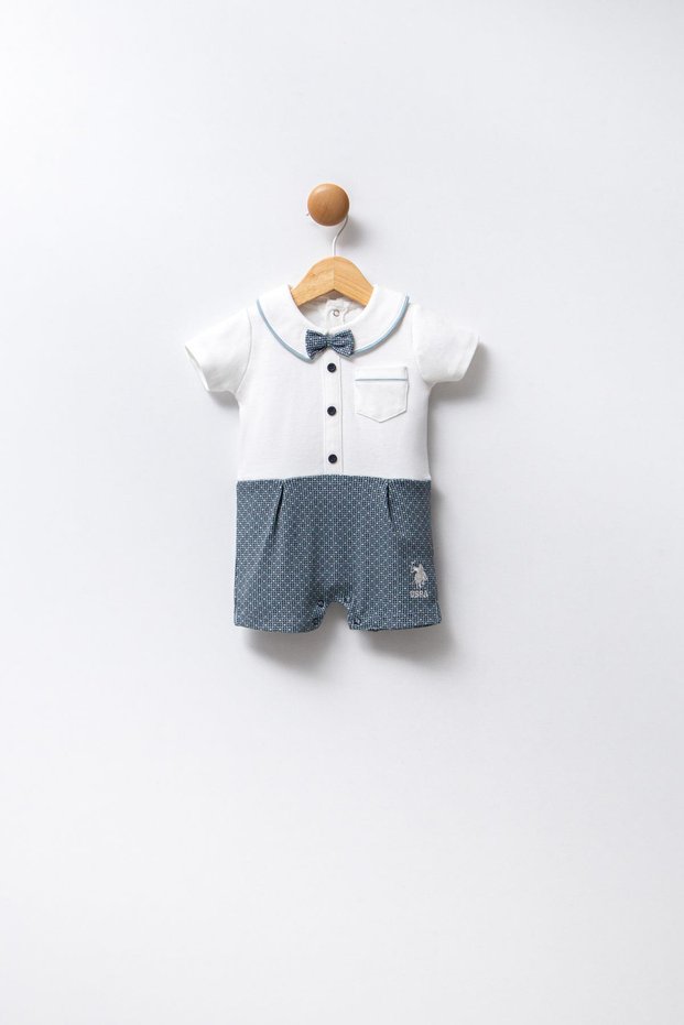 U.S Polo Assn Baby Boy Jumpsuit, 100% Cotton / 100% Cotton