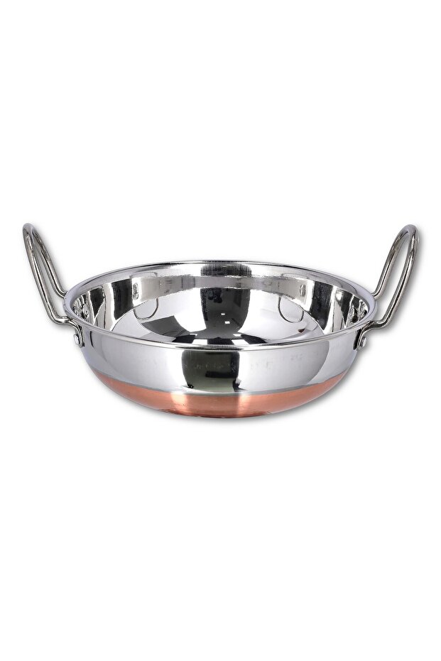 Stainless Steel Copper Bottom Deep frying Kadai 23cm