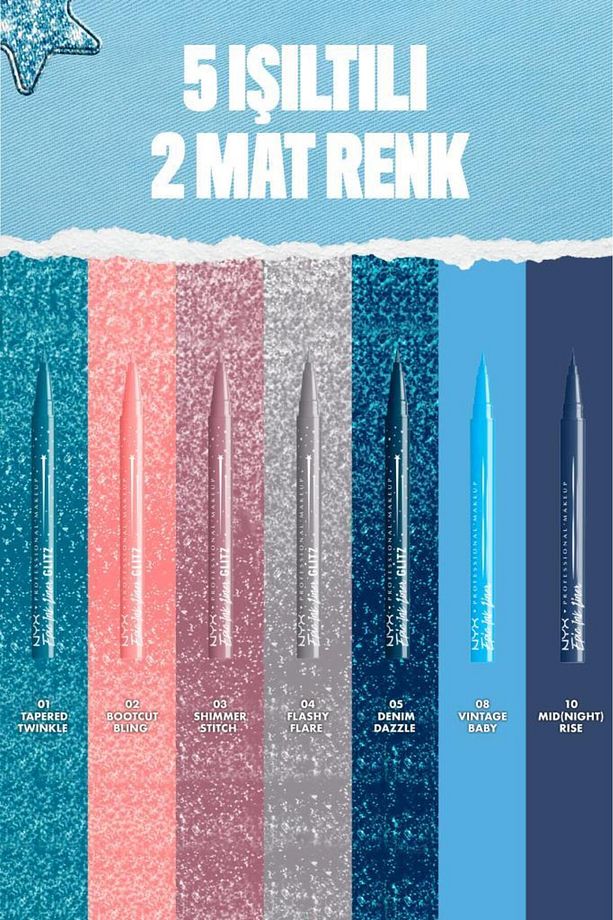 Epic Ink Liner Glitz Eyeliner - Tapered Twinkle - 6