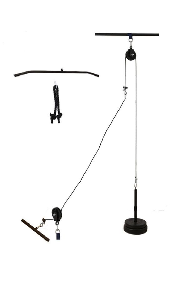 Makara Fitness Seti Cift Makara Seti ( Pushdown Triceps Biceps Lat Pulldown ) Çalışma Istasyonu - 1