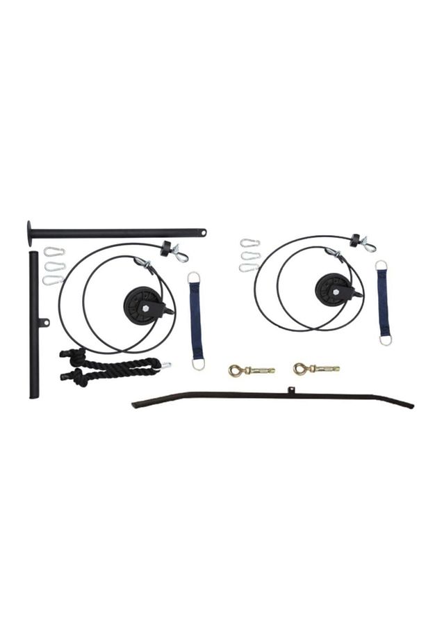 Makara Fitness Seti Cift Makara Seti ( Pushdown Triceps Biceps Lat Pulldown ) Çalışma Istasyonu - 2