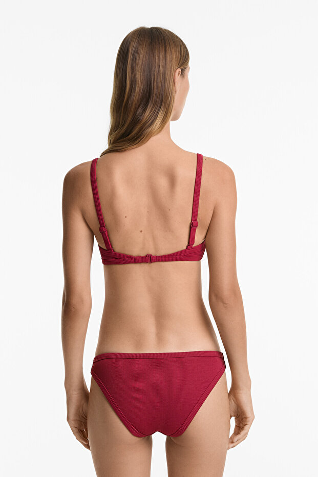 Rib üçgen bikini üstü - 6