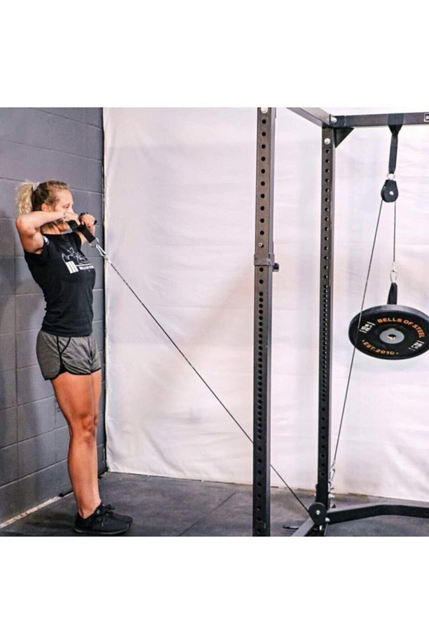 Makara Fitness Seti Cift Makara Seti ( Pushdown Triceps Biceps Lat Pulldown ) Çalışma Istasyonu - 3