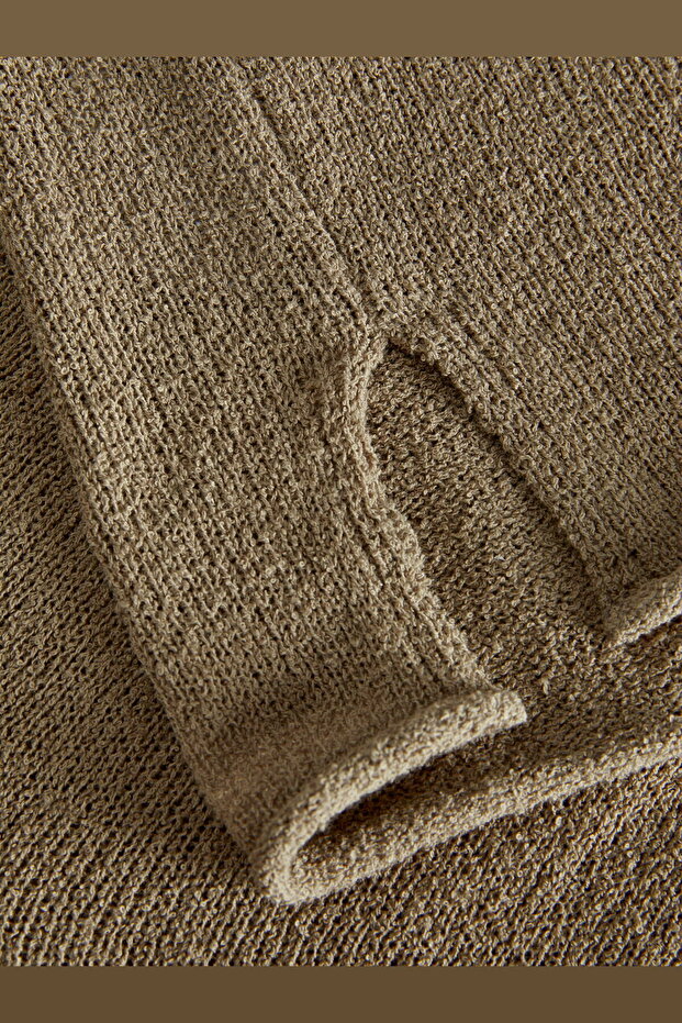 Kadin Kalin Askili Triko Bluz - Amara - 7