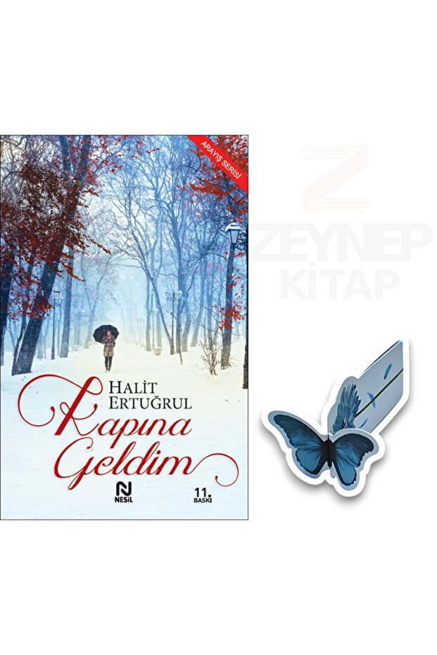 Kapına Geldim - Halit Ertuğrul (Special Design Butterfly Bookmark Gift)