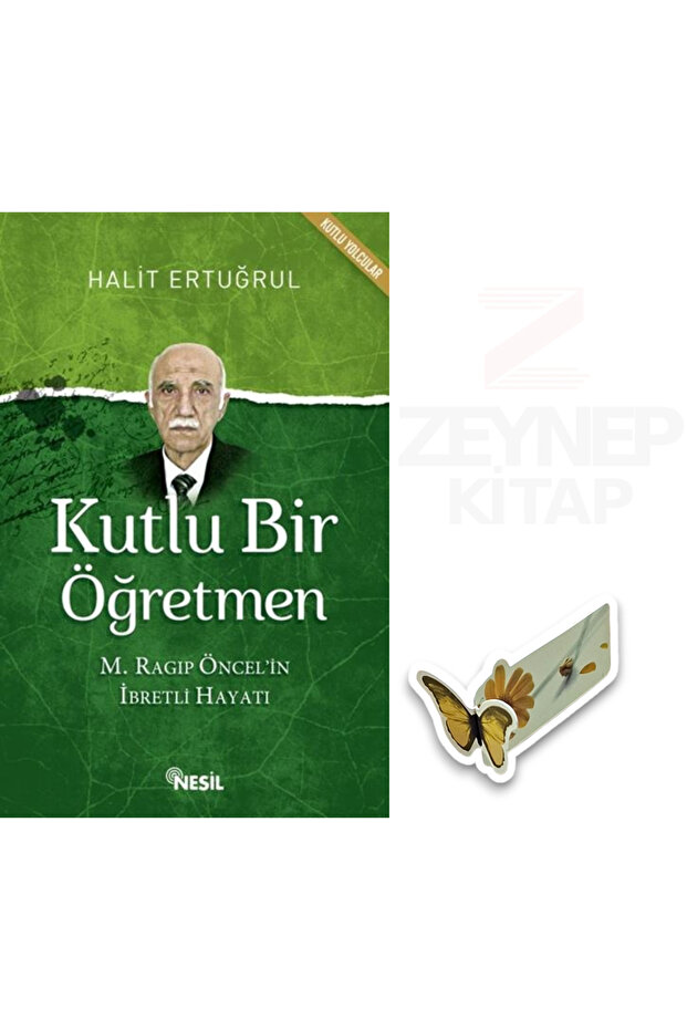 Kutlu Bir Öğretmen - Halit Ertuğrul (Special Design Butterfly Bookmark Gift)