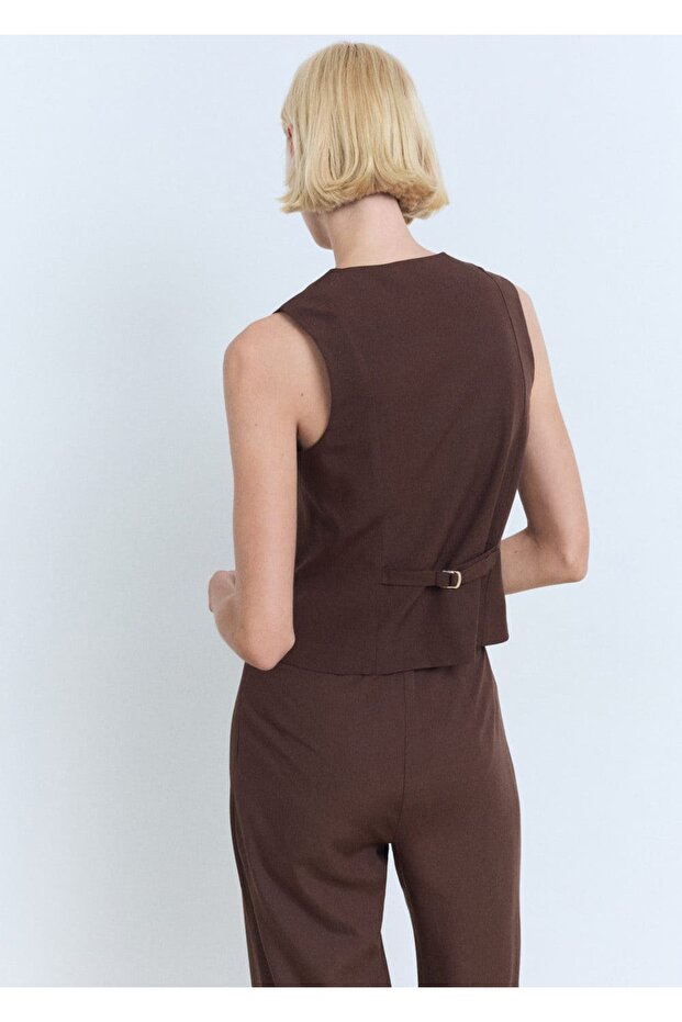 Düğmeli takım yelek - 4