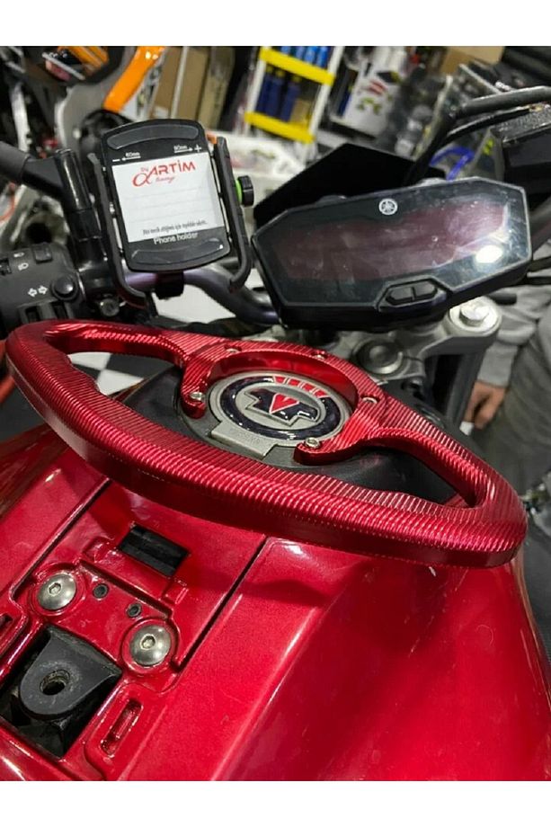 YAMAHA DEPO ÜSTÜ YOLCU TUTUNMA BRAKETİ (ARTÇI TUTAMAÇ) KIRMIZI MT-25 - YZF R1, R6, R25, R3, YZF1000 - 3