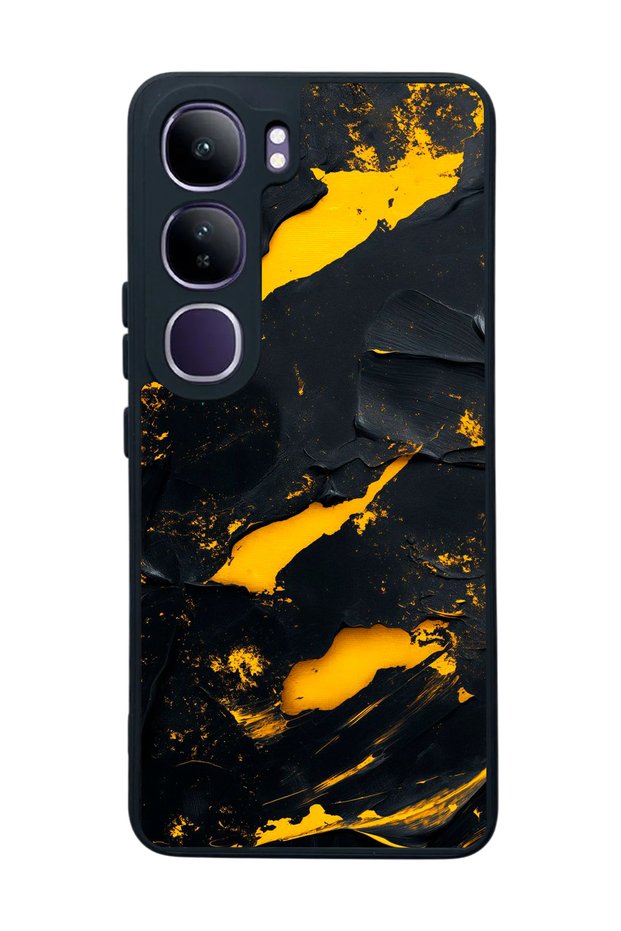 Vivo V40 Lite Compatible Matte Black Case – Soft Silicone, Protective, Shock Absorbing Cover