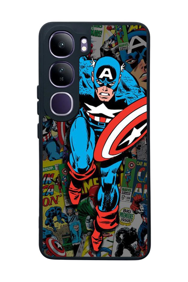 Vivo V40 Lite Compatible Matte Black Case – Soft Silicone, Protective, Shock Absorbing Cover