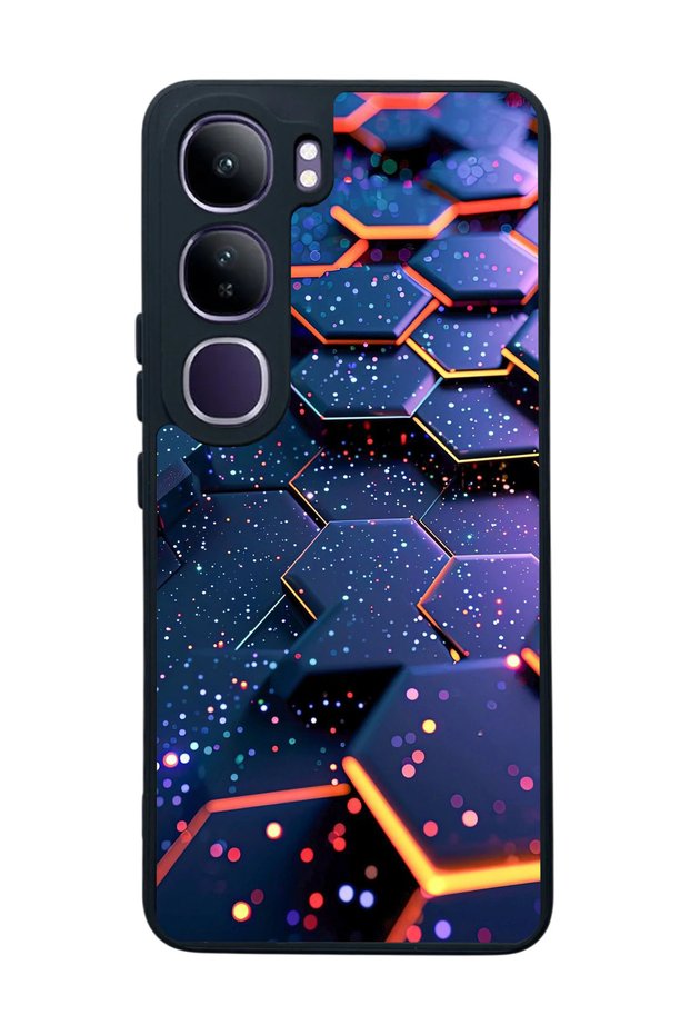 Vivo V40 Lite Compatible Matte Black Case – Soft Silicone, Protective, Shock Absorbing Cover
