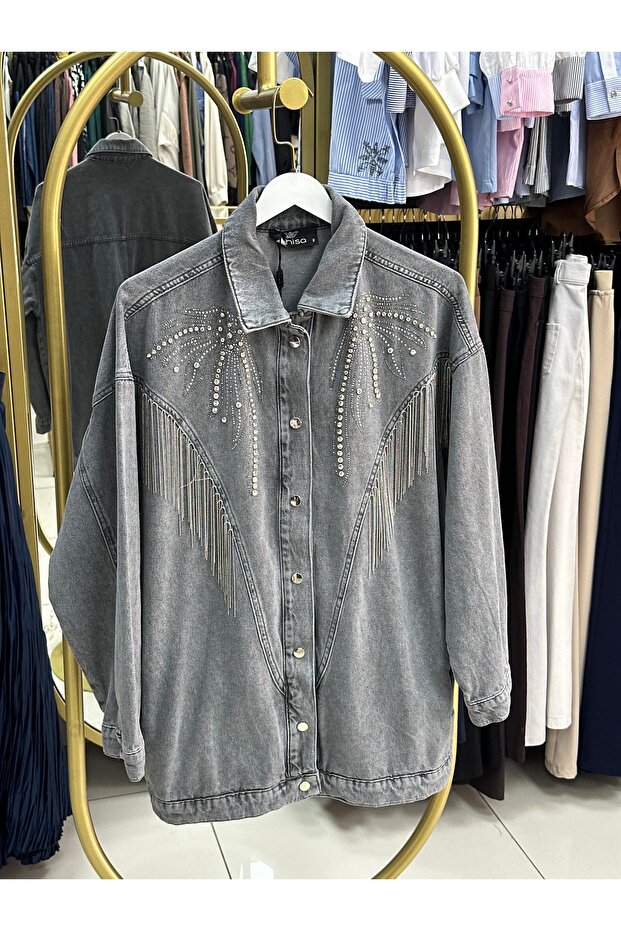 Siyah Dalgalı Tunik - 4