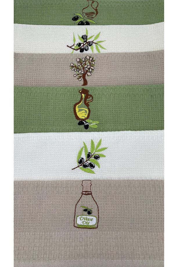 Helaa 6'lı Zeytin Seti Mutfak Havlusu (40X60) - 2