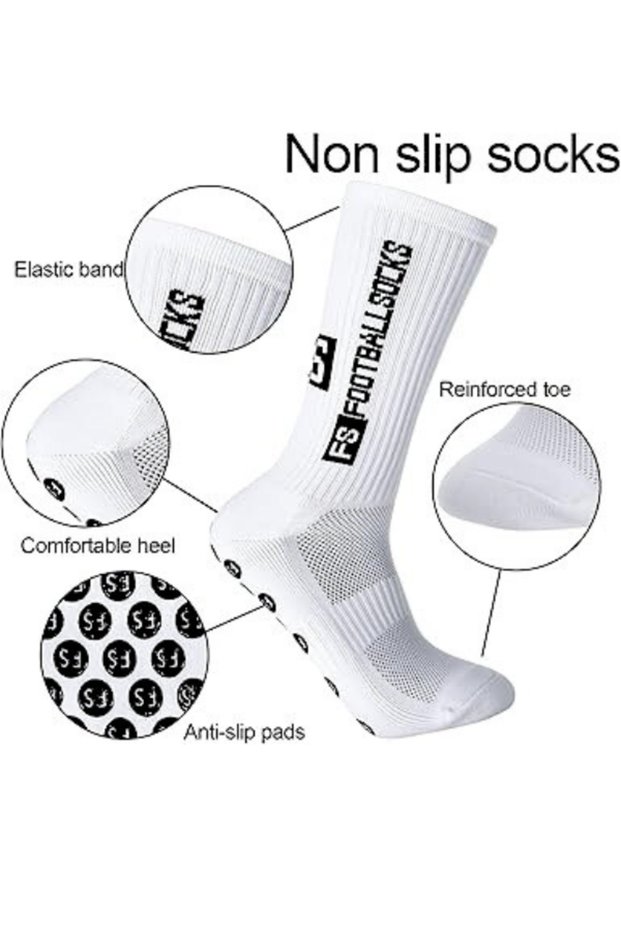 Custom Unisex White Anti Slip Non-Slip Silicone Towel Sole Seamless Match Pro Sports Socks
