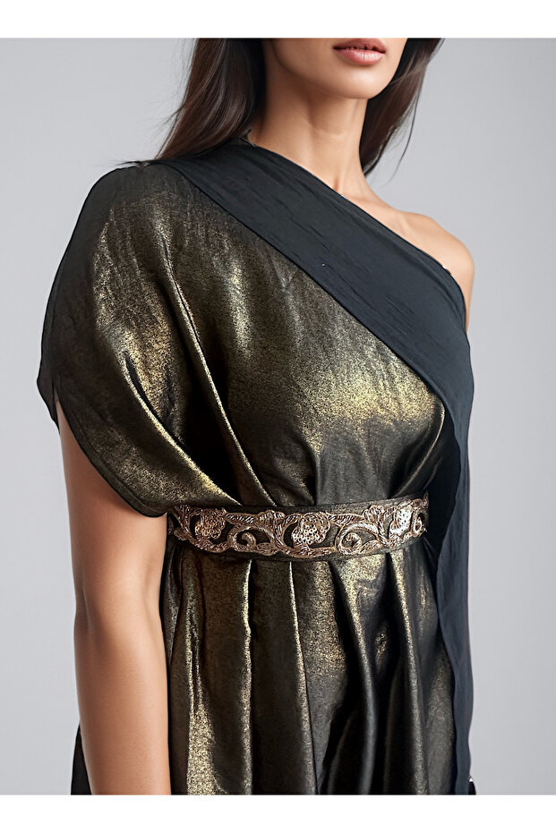 Black shimmer drape - 3